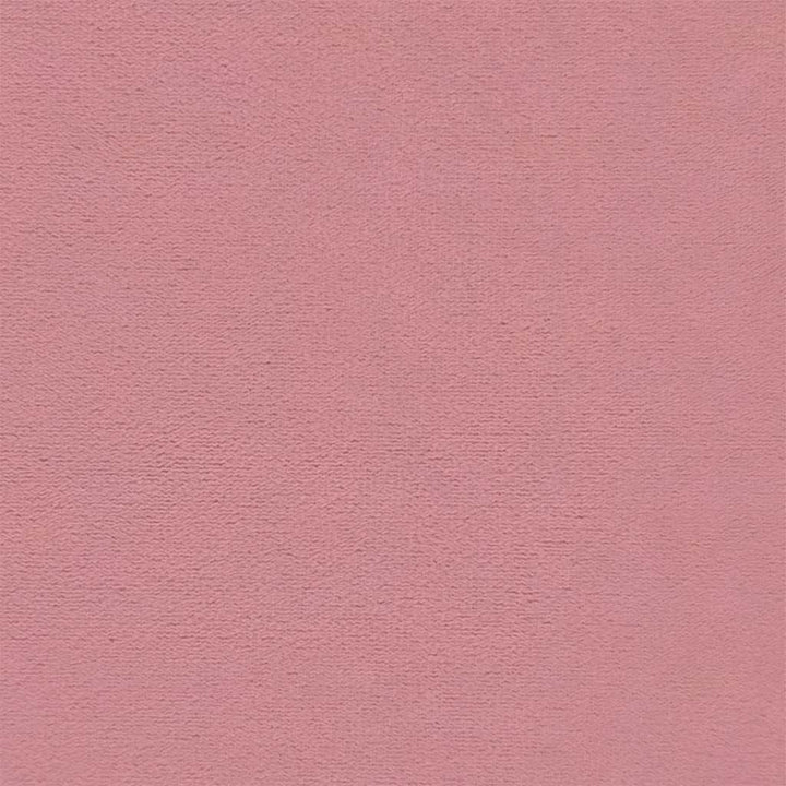 lænestol med fodskammel fløjl lyserød