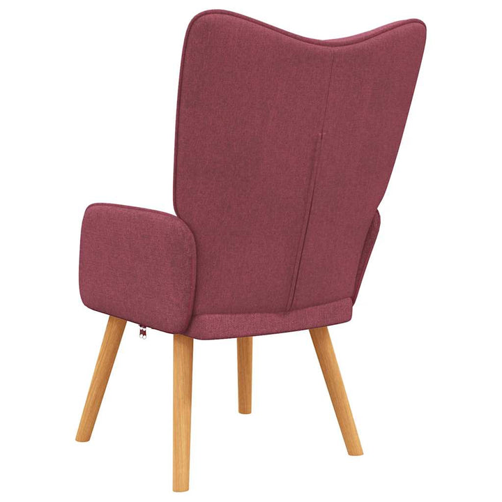 lænestol stof vinrød