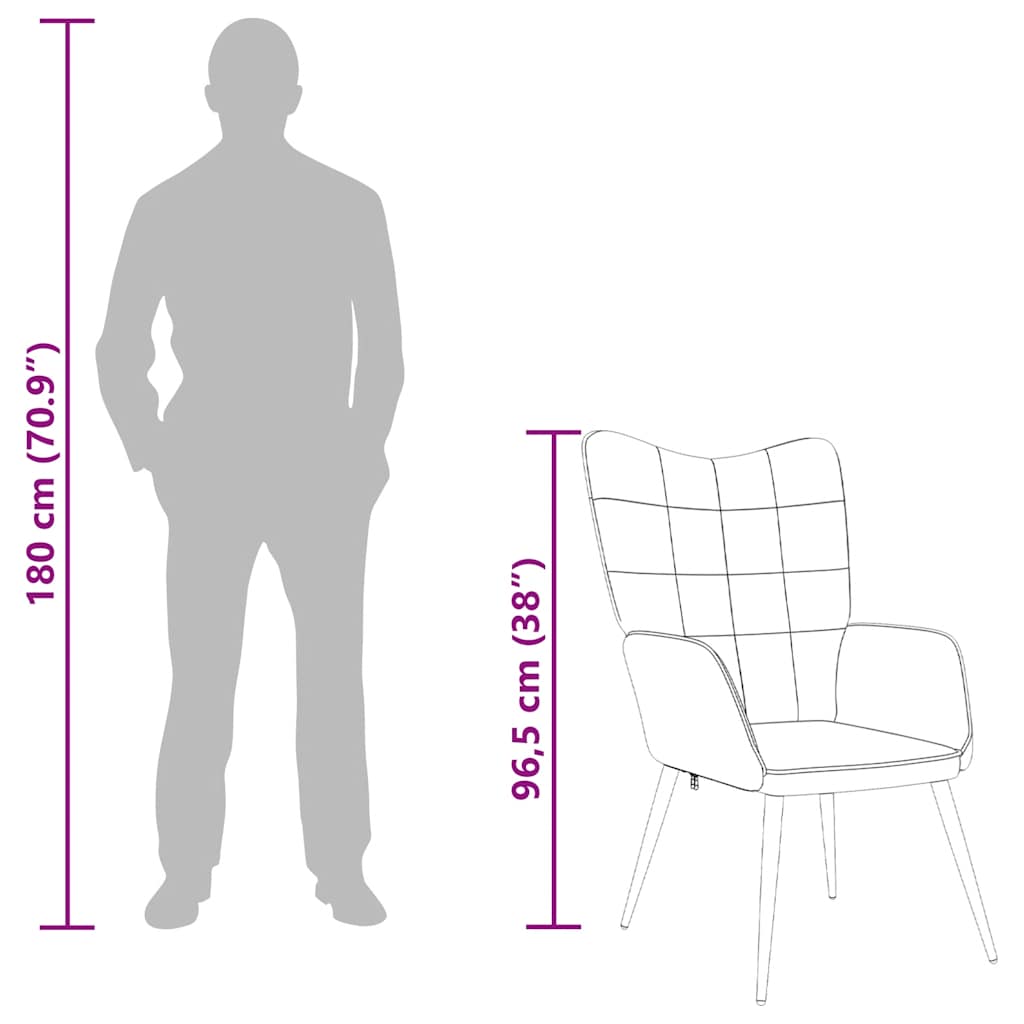 lænestol stof cremefarvet