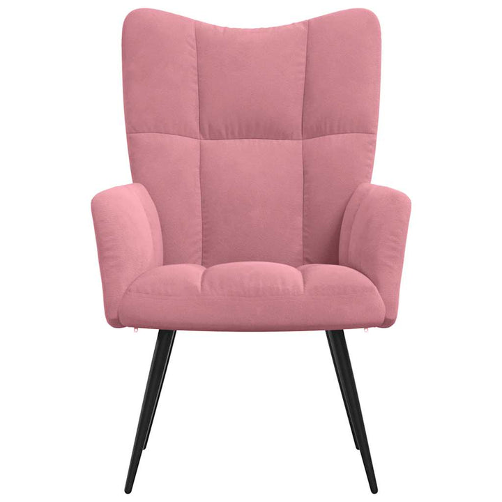 lænestol fløjl pink