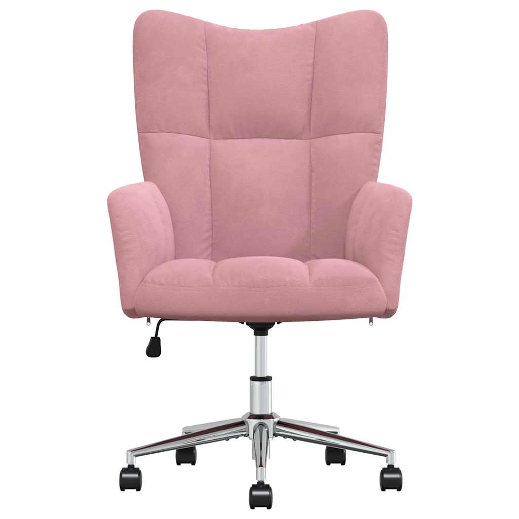lænestol fløjl pink