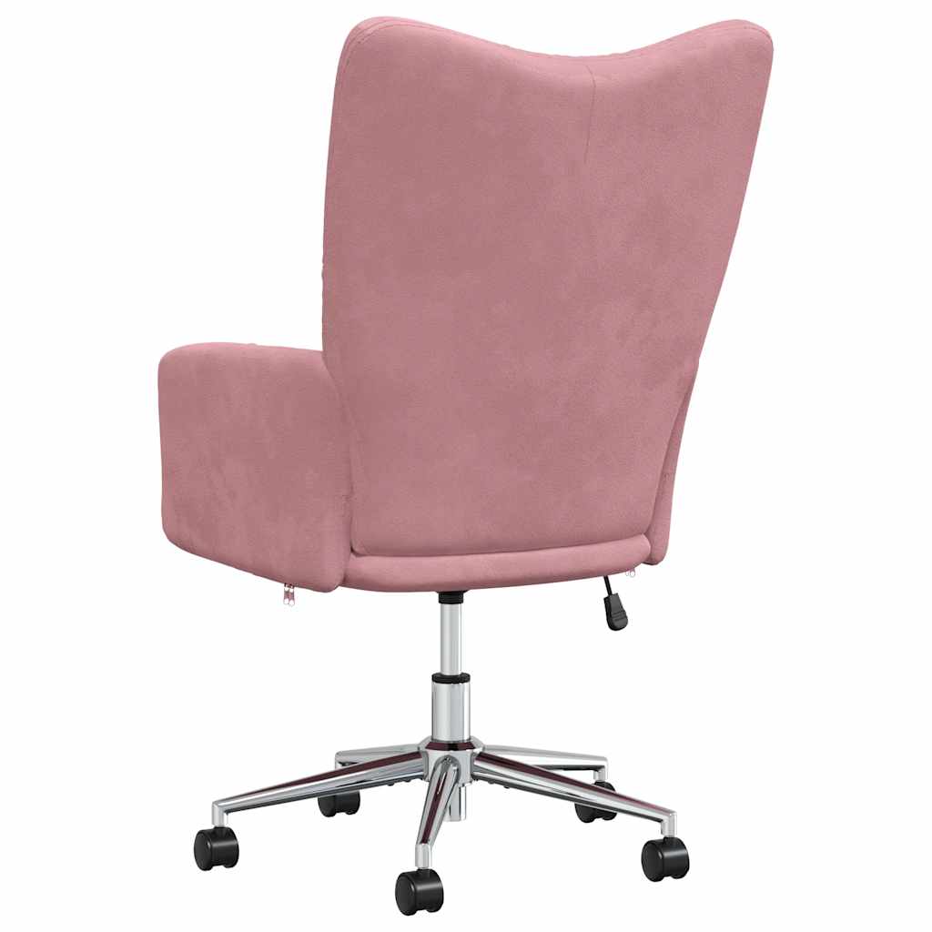 lænestol fløjl pink