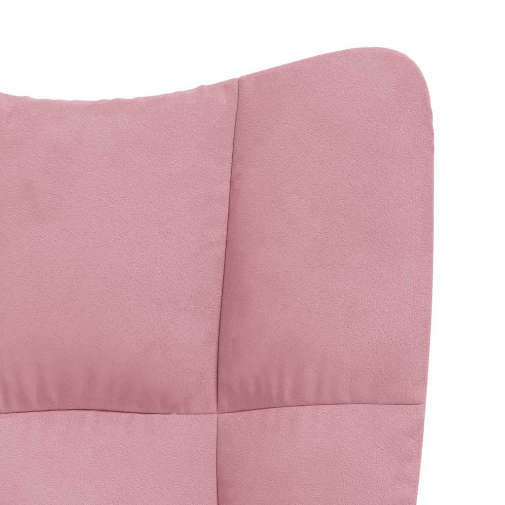 lænestol fløjl pink