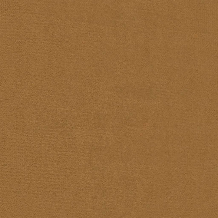 skammel med træben fløjl brun