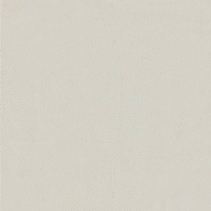 skammel med træben cremefarvet fløjl