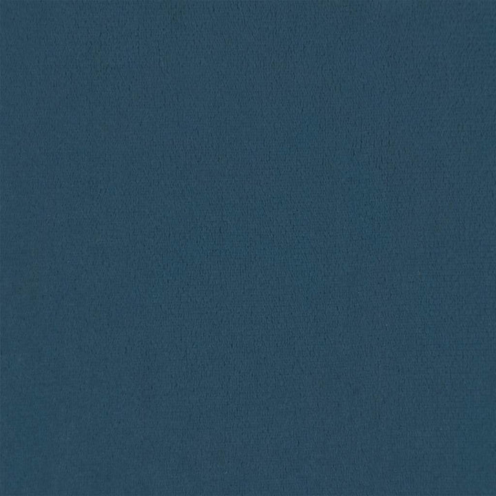 skammel med træben fløjl blå