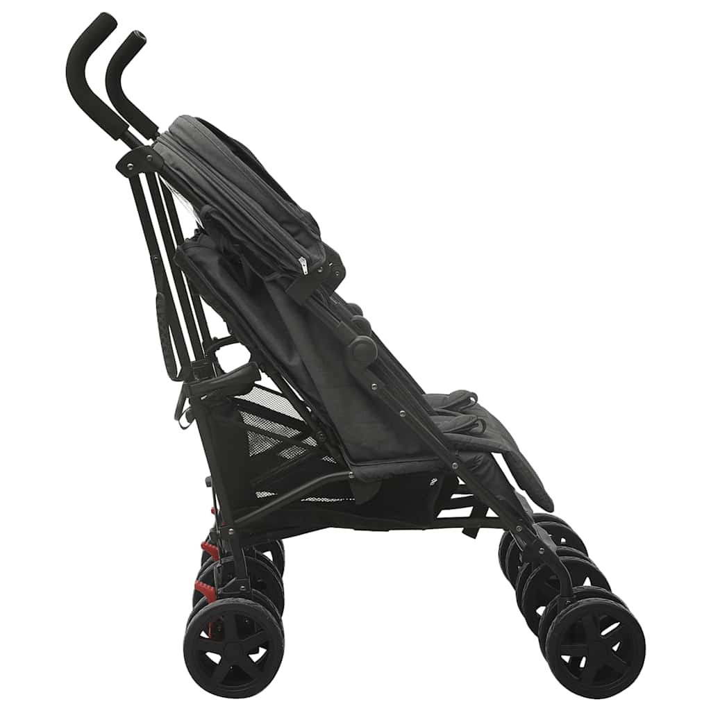 tvillingeklapvogn stål antracitgrå