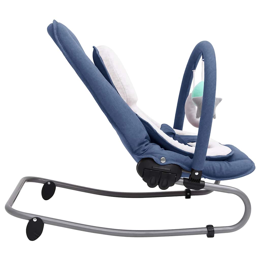 skråstol til baby stål marineblå