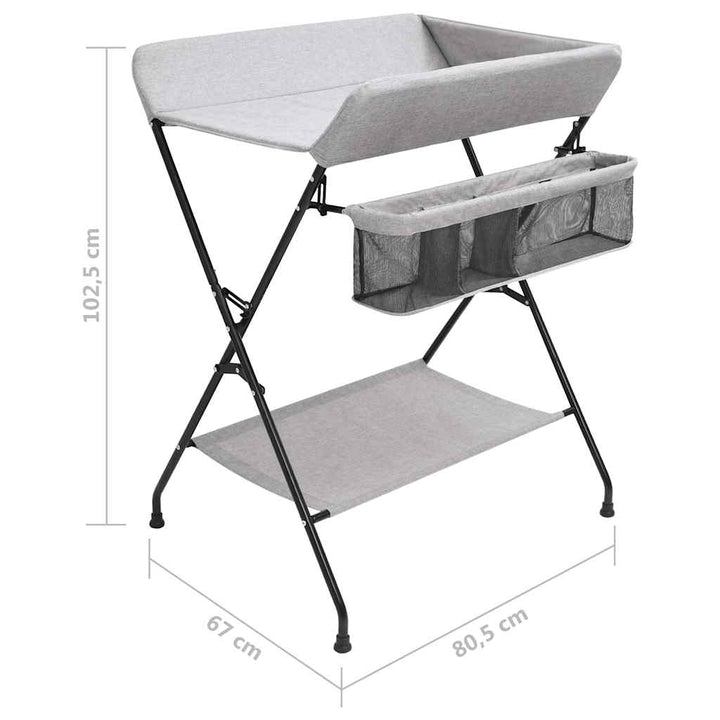 puslebord jern lysegrå
