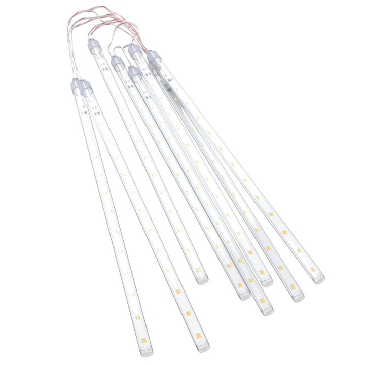 meteorlys 8 stk. 30 cm 192 LED'er indendørs/udendørs varm hvid
