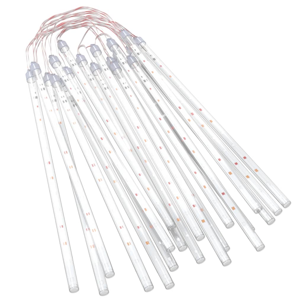 lyskæde meteorregn 20 stk. 30 cm 480 LED'er farverigt lys