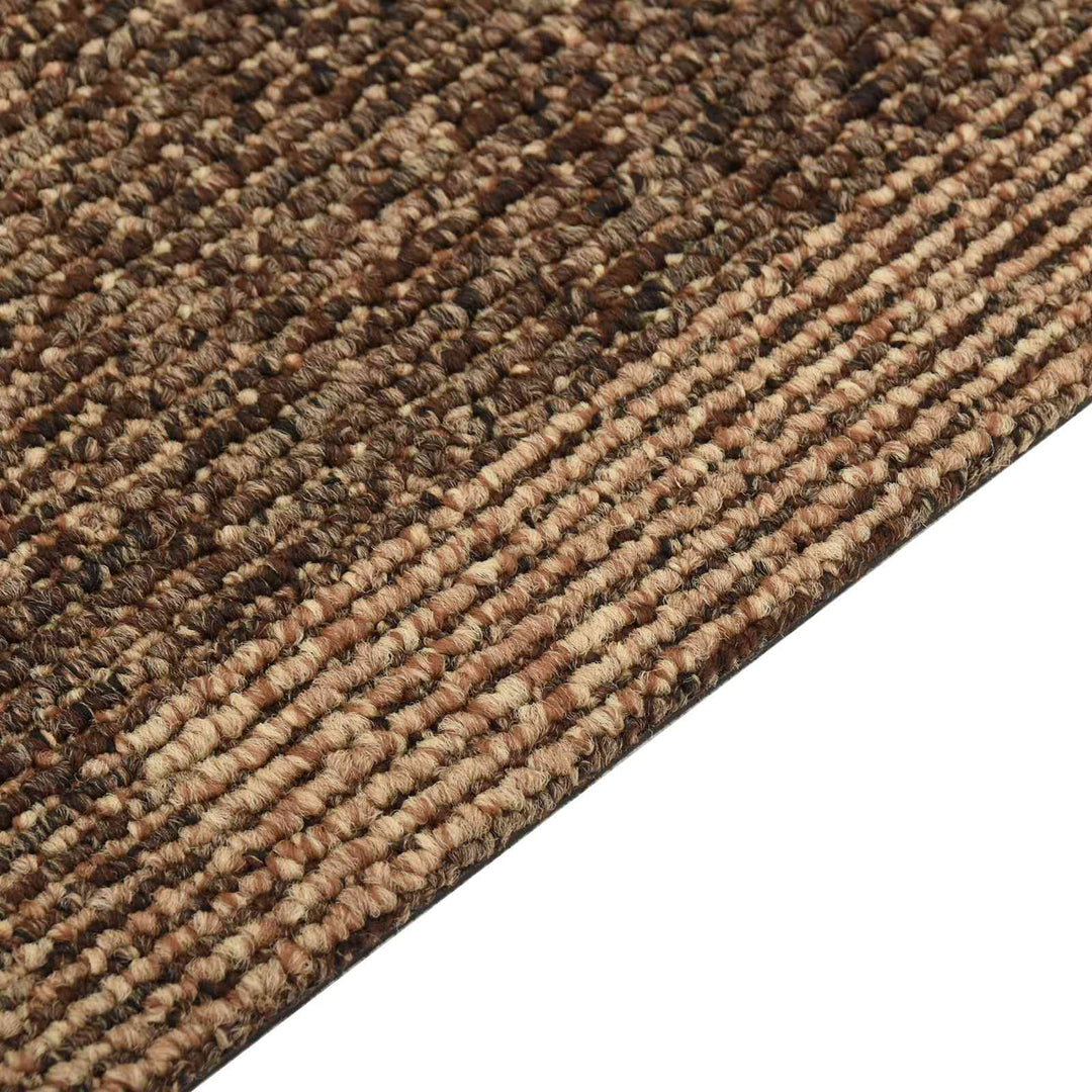 Gulvtæppe 20 pcs Brun 50 x 50 cm PP