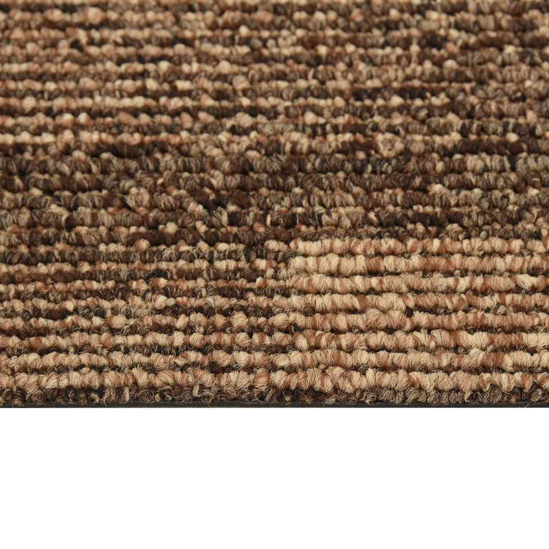 Gulvtæppe 20 pcs Brun 50 x 50 cm PP