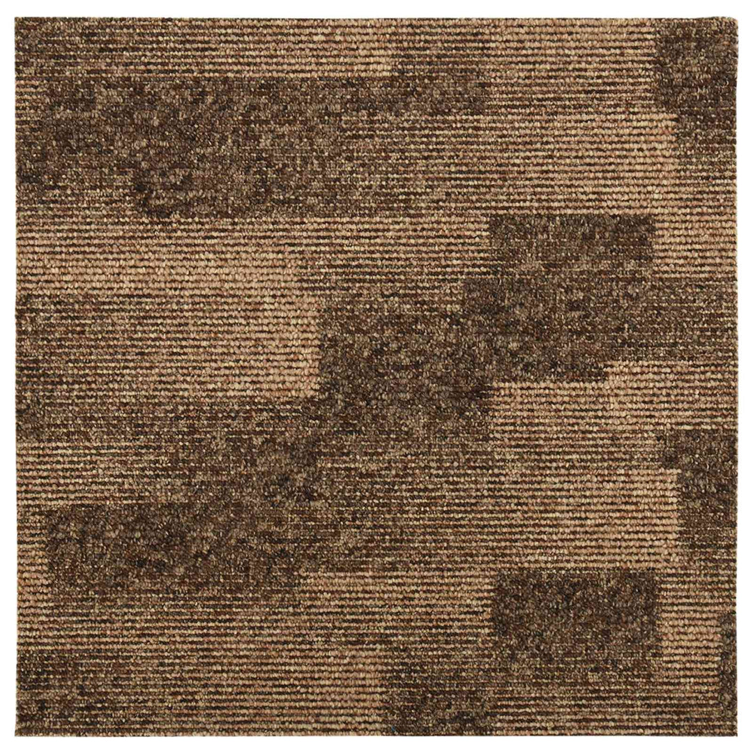 Gulvtæppe 20 pcs Brun 50 x 50 cm PP