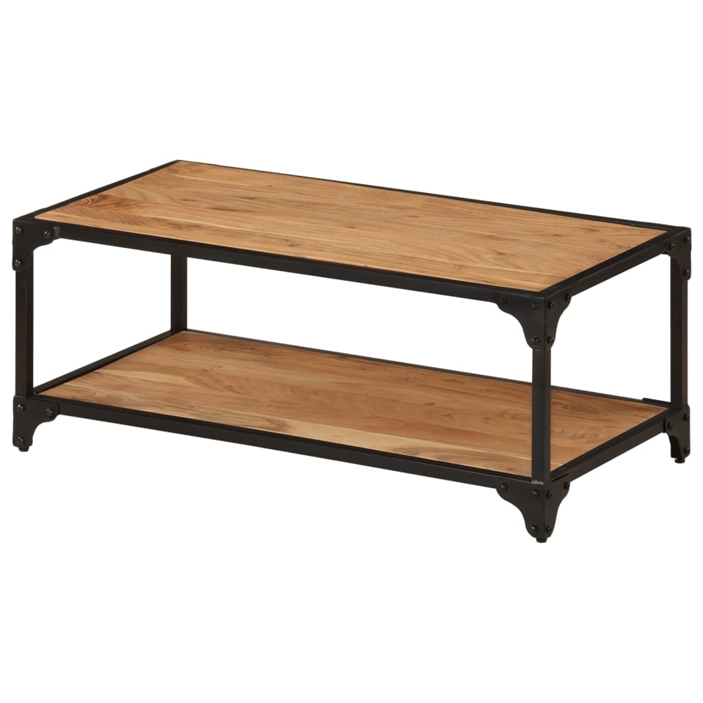 sofabord 90x45x35 cm massivt akacietræ