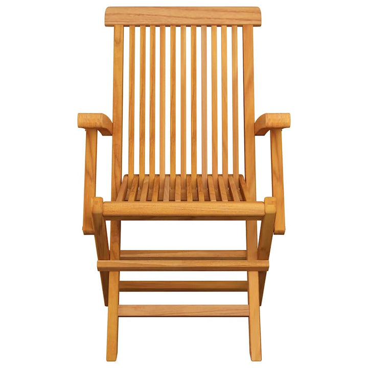 Klapstole med taupe hynder 8 stk. massivt teaktræ