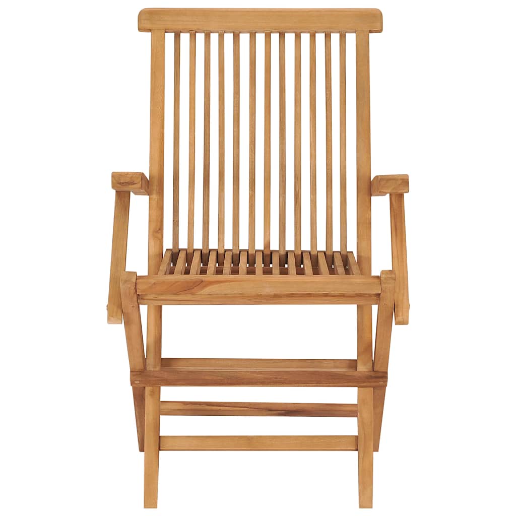 havestole med sorte hynder 8 stk. massivt teaktræ