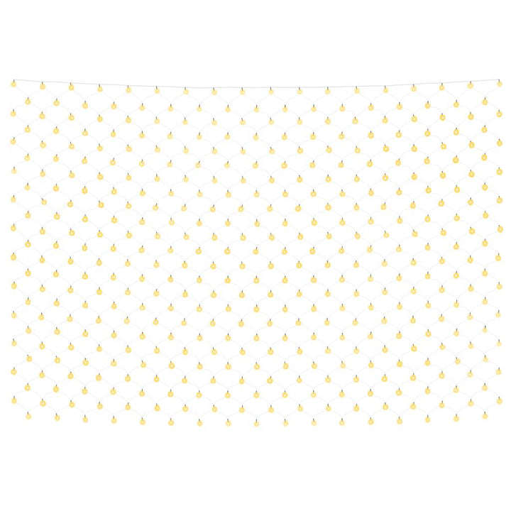 lysnet 3x2 m 204 LED'er inde/ude varmt hvidt lys
