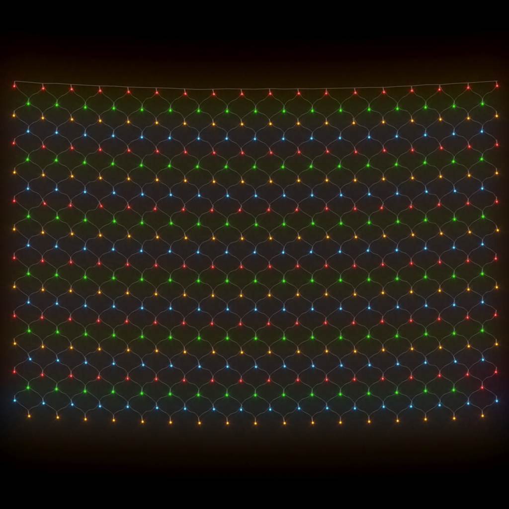 lysnet 3x2 m 204 LED'er inde/ude farverigt lys
