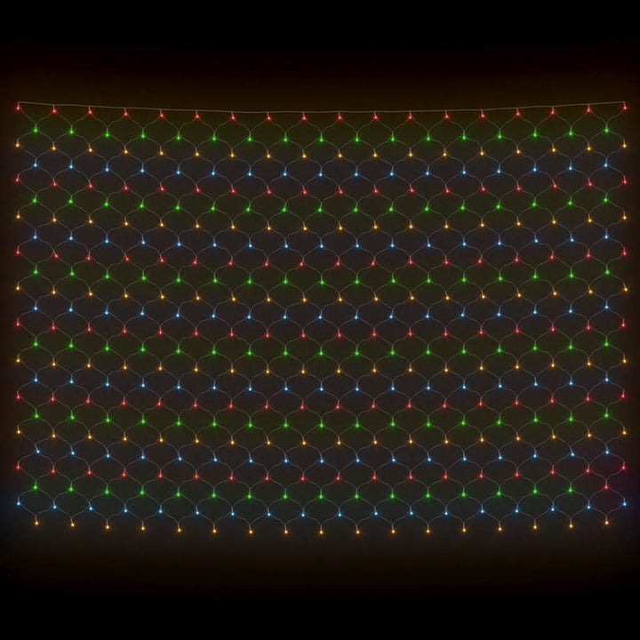 lysnet 3x2 m 204 LED'er inde/ude farverigt lys
