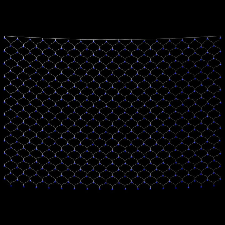 lysnet 4x4 m 544 LED'er inde/ude blåt lys