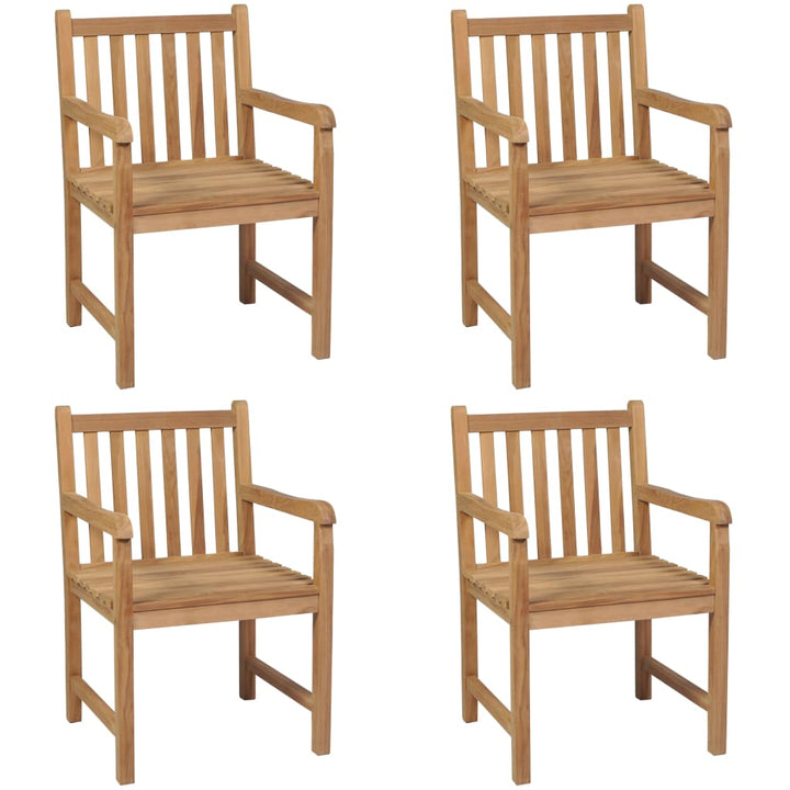 havestole 4 stk. massivt teaktræ