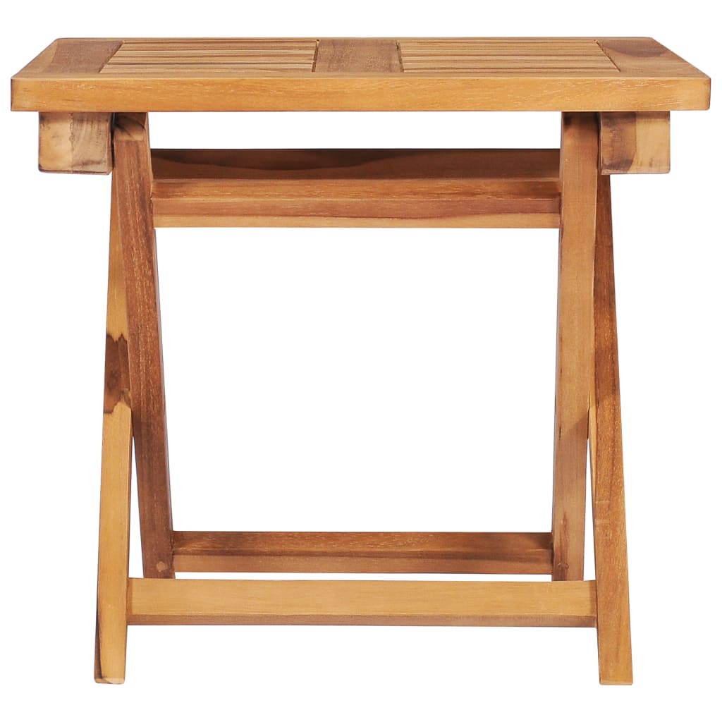 liggestole 2 stk. med bord og hynde massivt teaktræ