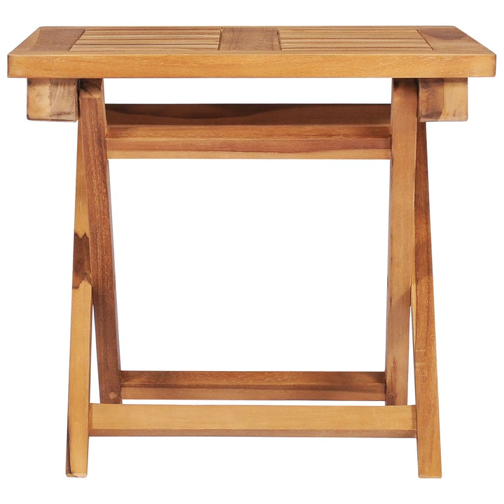 liggestole 2 stk. med bord og hynde massivt teaktræ