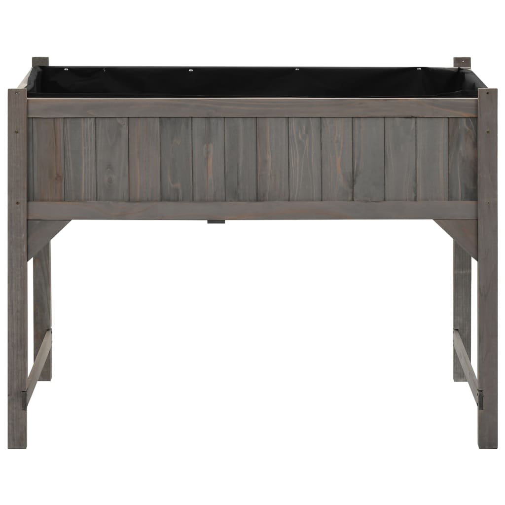 højbed med drivhus 110x54x120 cm massivt grantræ