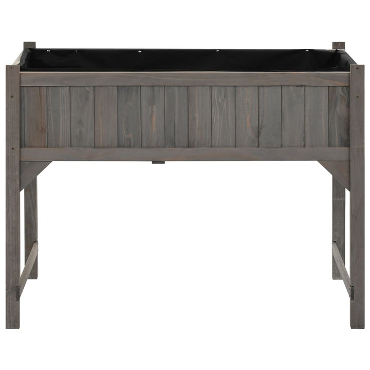 højbed med drivhus 110x54x120 cm massivt grantræ