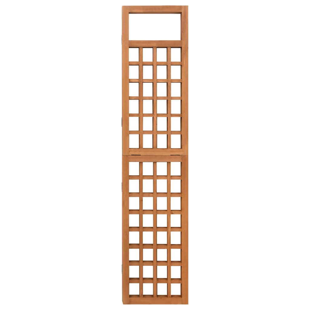 3-panels rumdeler/espalier 121x180,5 cm massivt grantræ