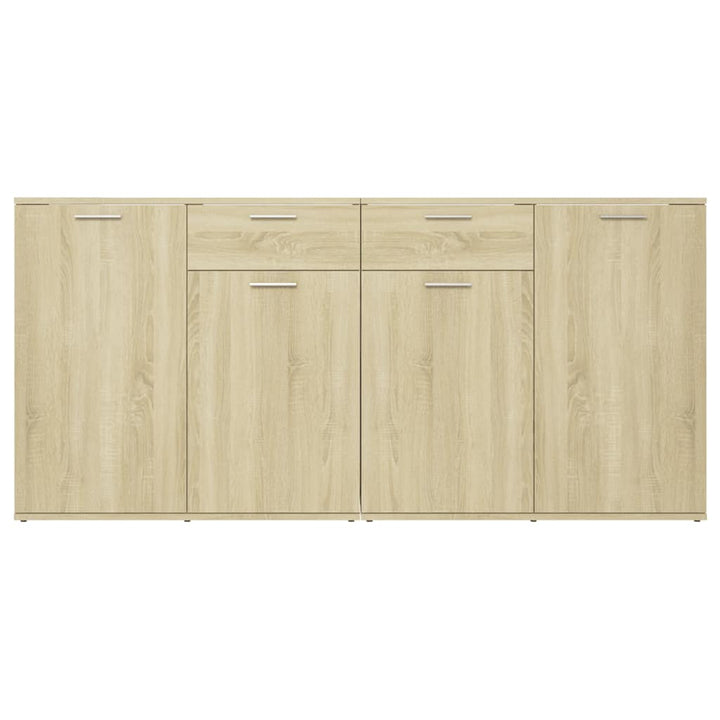 skænk 160x36x75 cm konstrueret træ sonoma-eg