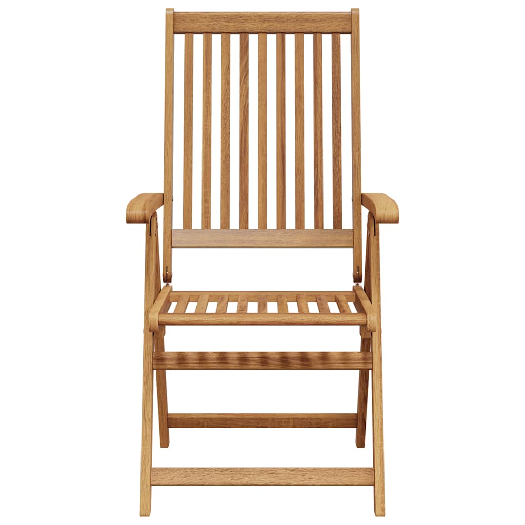 foldbare havestole 8 stk. massivt akacietræ