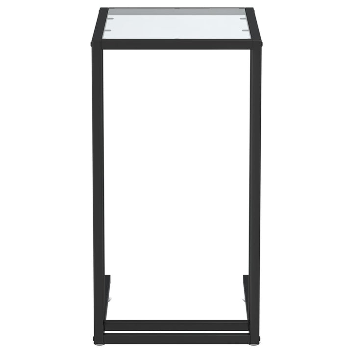 sidebord 50x35x65 cm hærdet glas transparent