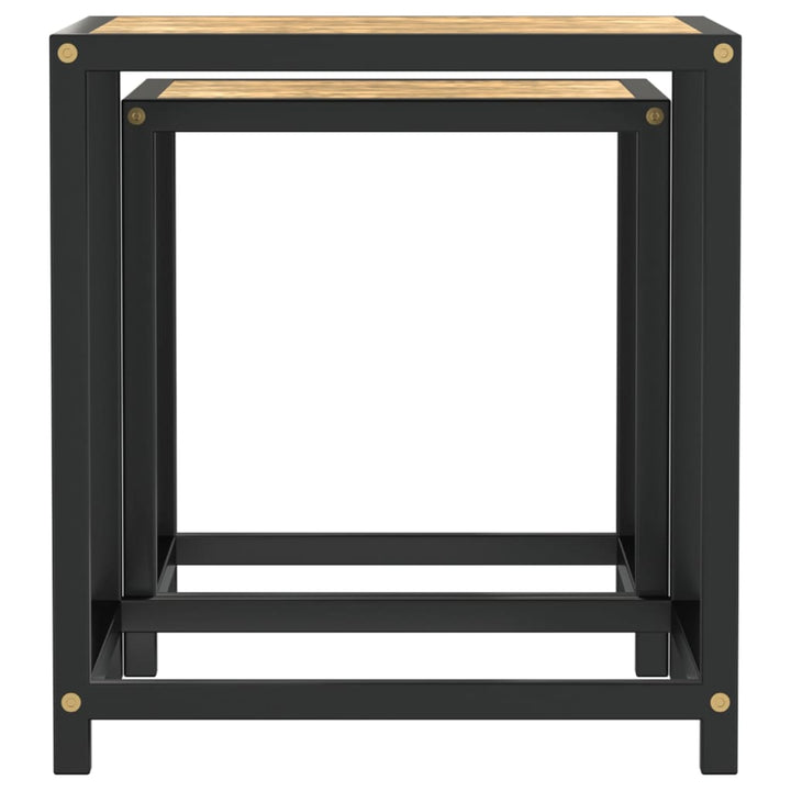sideborde 2 stk. MDF sort og gul
