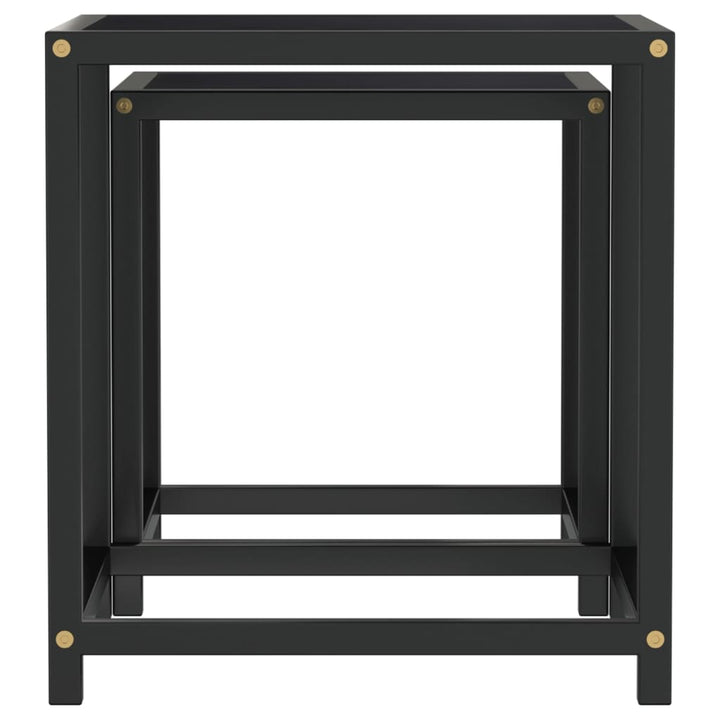 sideborde 2 stk. MDF sort