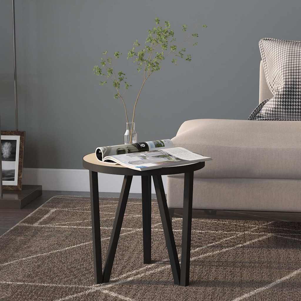sidebord Ø35 cm MDF sonoma-eg