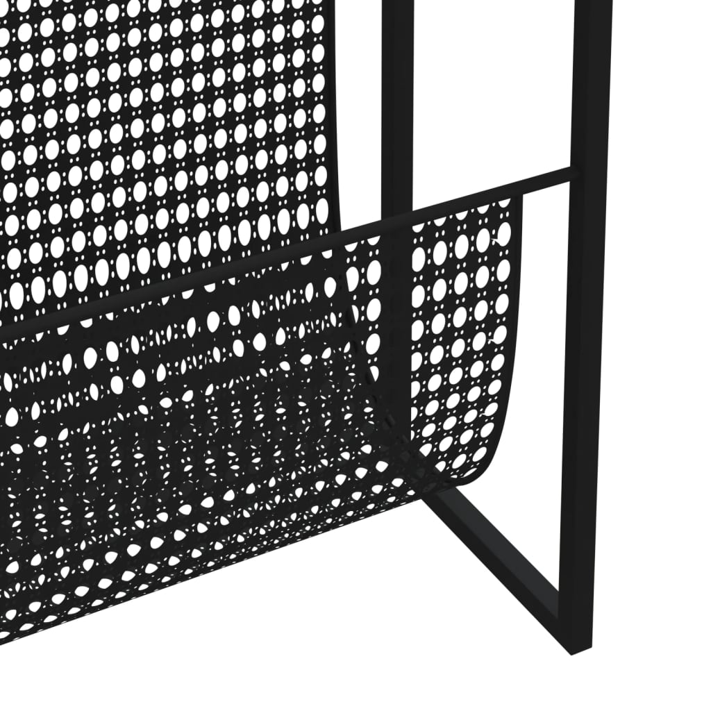 magasinholder 35x15x45 cm stål sort