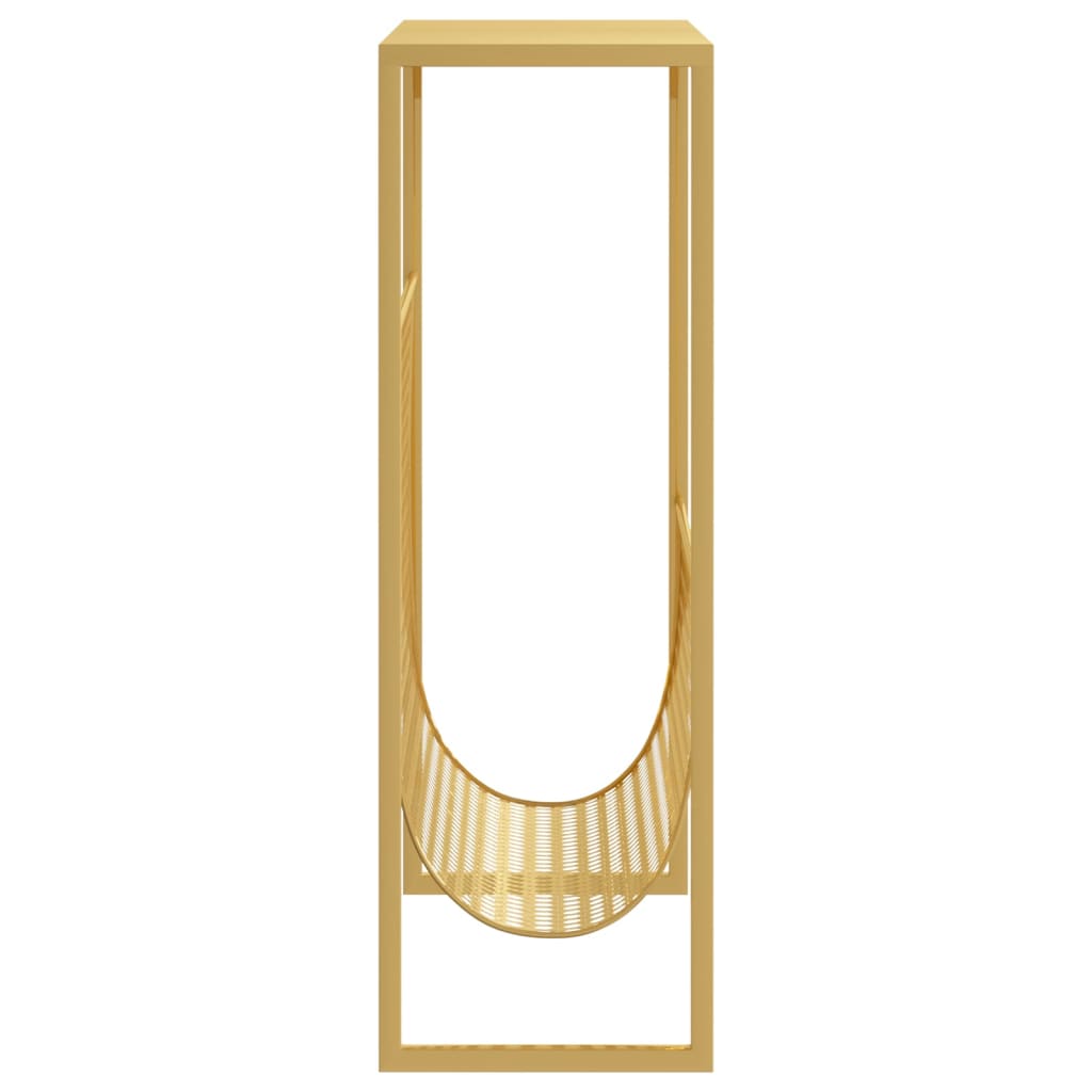 magasinholder 35x15x45 cm stål guldfarvet