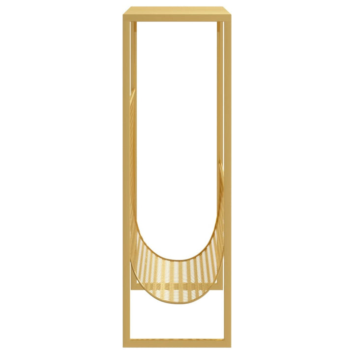 magasinholder 35x15x45 cm stål guldfarvet