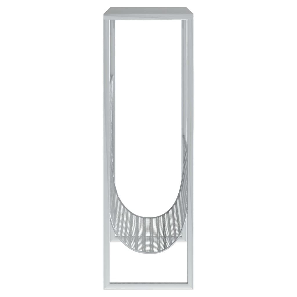 magasinholder 35x15x45 cm stål sølvfarvet