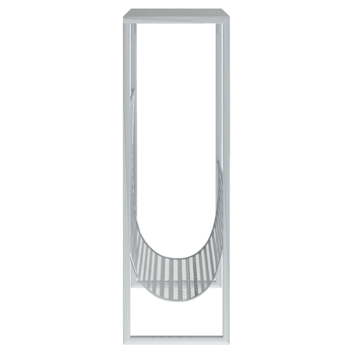 magasinholder 35x15x45 cm stål sølvfarvet