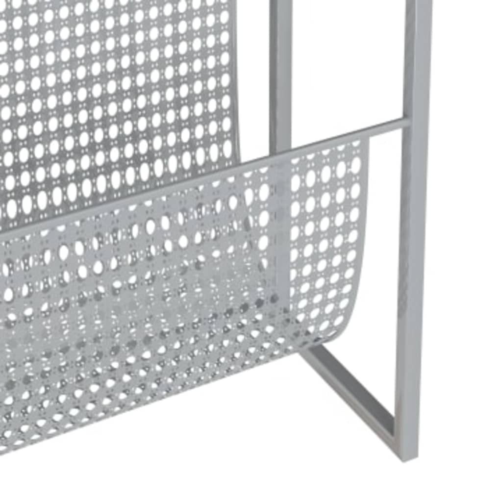 magasinholder 35x15x45 cm stål sølvfarvet