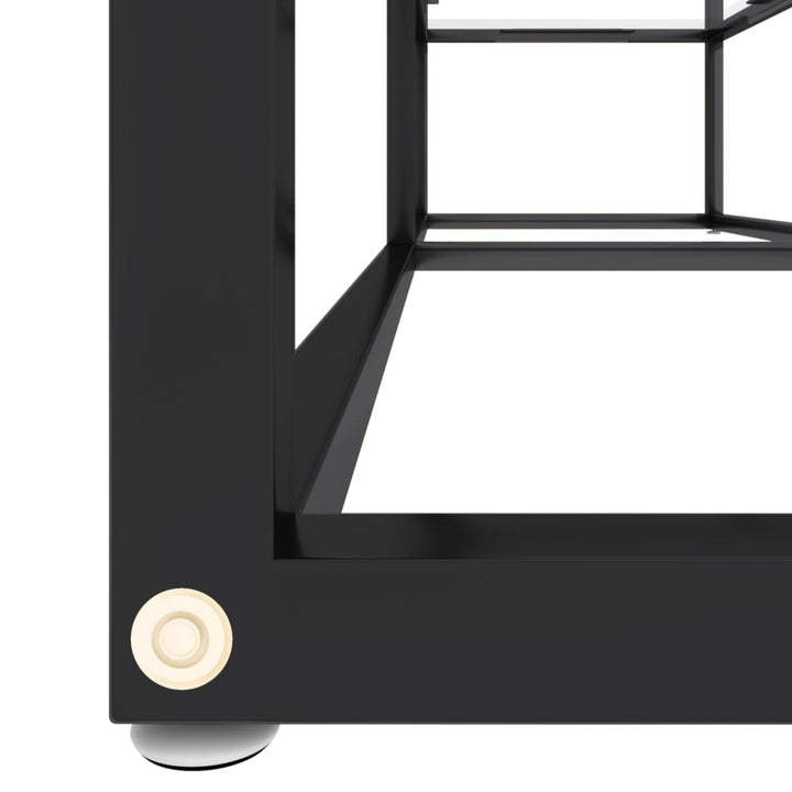 tv-bord 140x40x40,5 cm hærdet glas transparent
