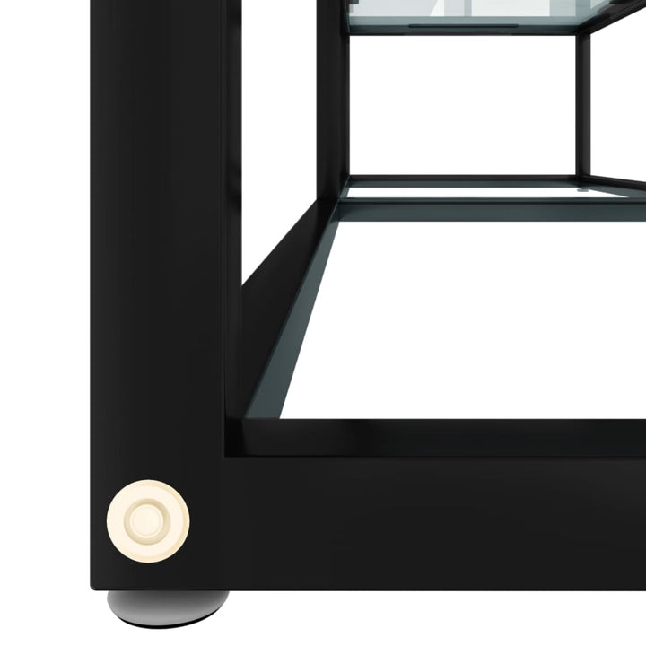 tv-bord 140x40x40,5 cm hærdet glas marmoreffekt hvid