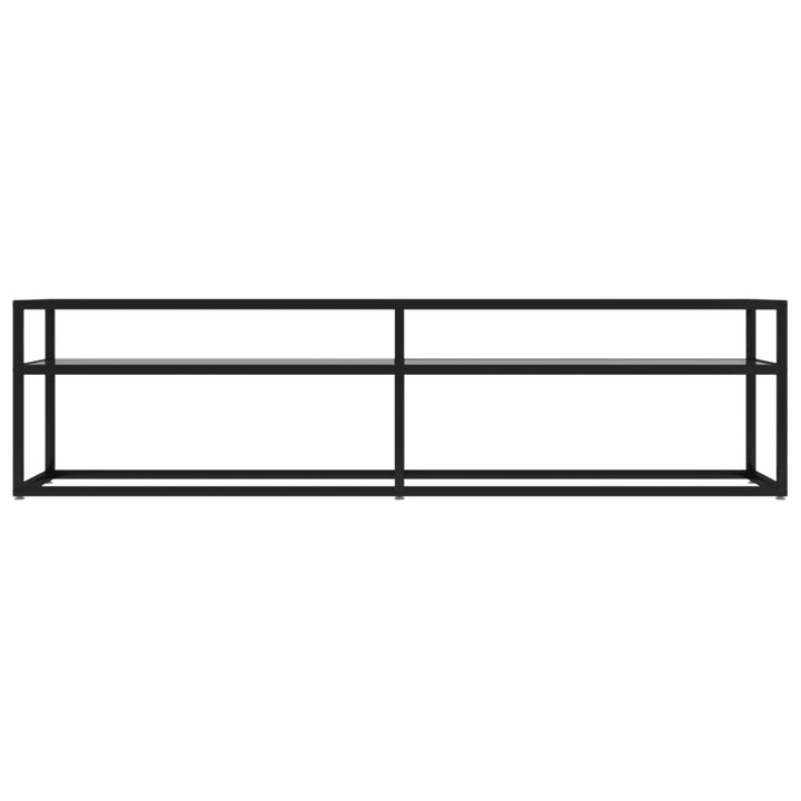 tv-bord 160x40x40,5 cm hærdet glas transparent