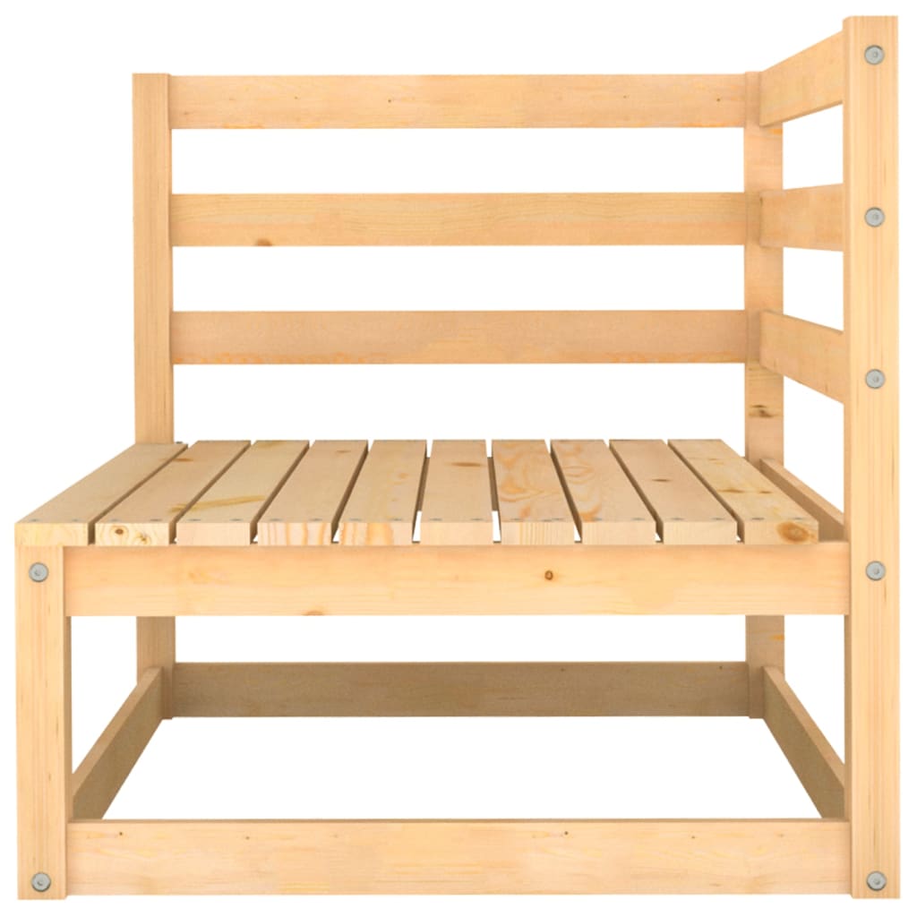 2-personers havesofa massivt fyrretræ