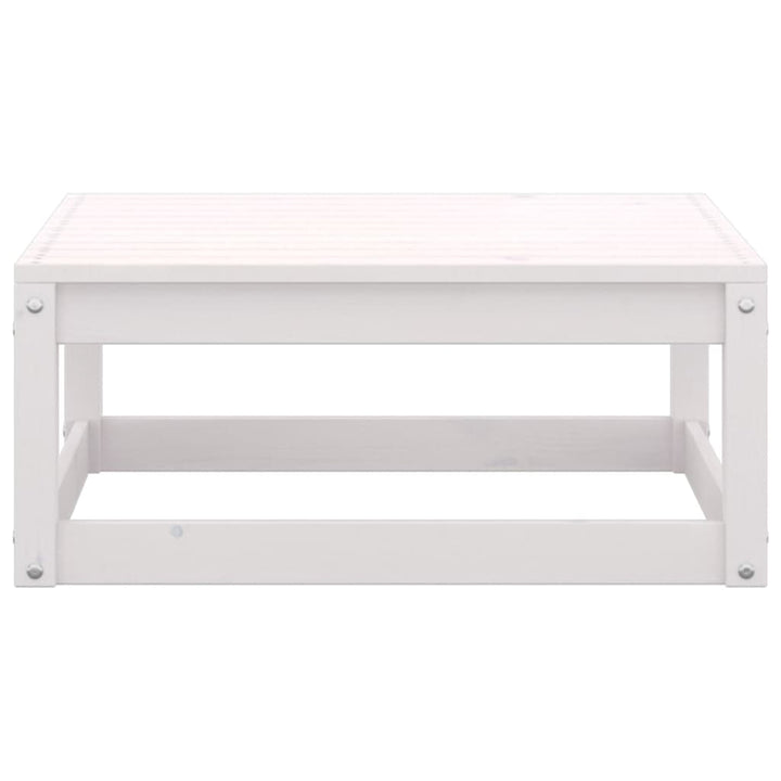 loungesæt til haven 6 dele massivt fyrretræ hvid