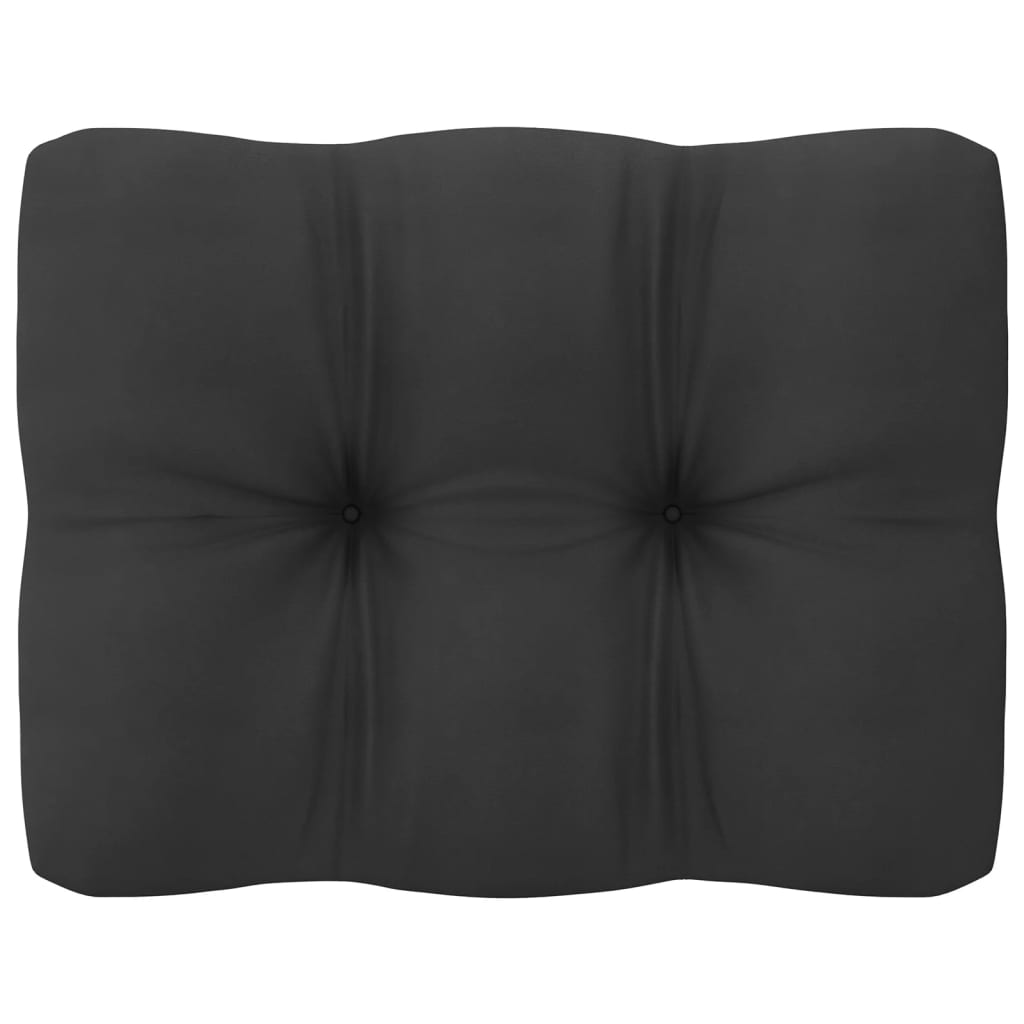 loungesæt til haven 6 dele med hynder massivt fyrretræ