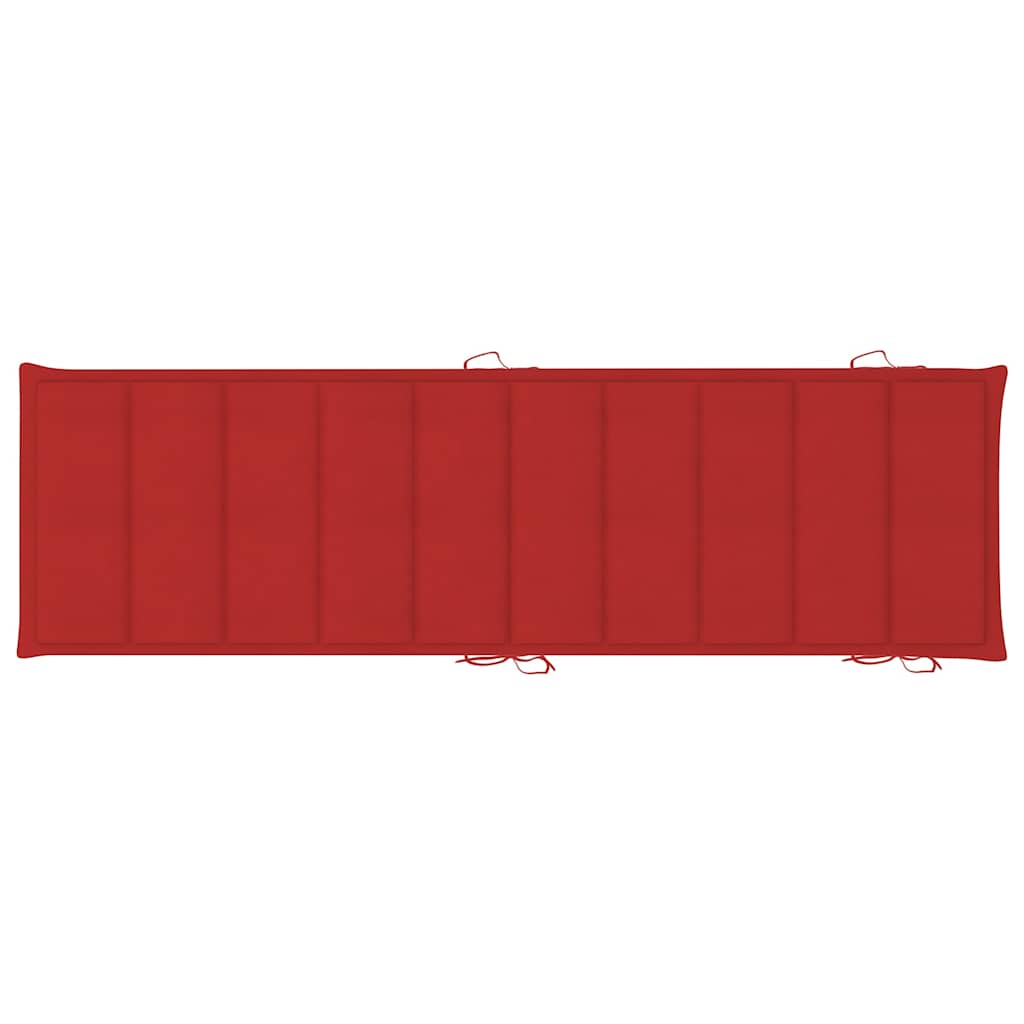 liggestole 2 stk. med hynder massivt akacietræ